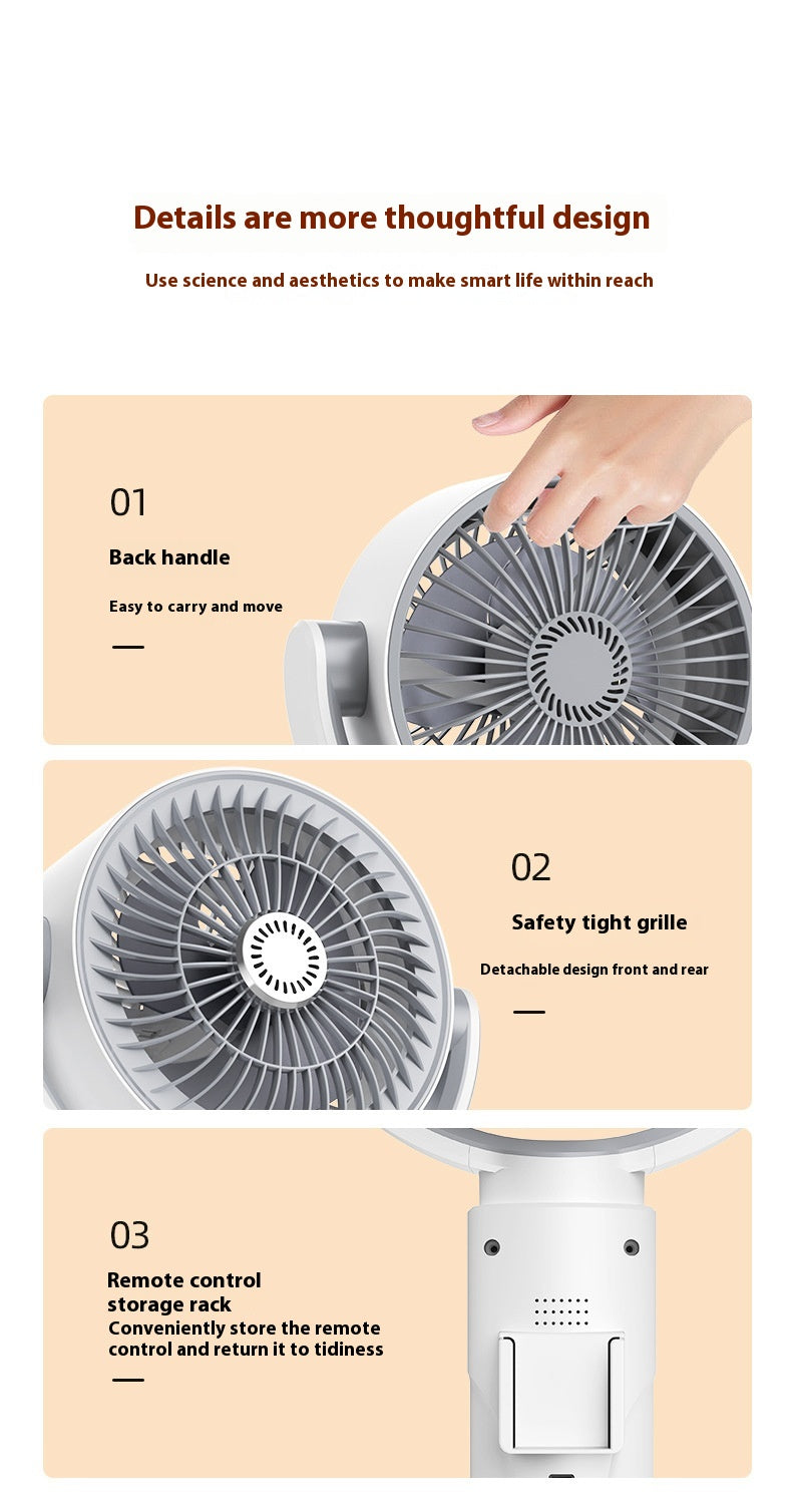 Bladeless Air Circulator Fan – Quiet 3D Oscillating Turbine, Remote Control - product photo 3 of 8