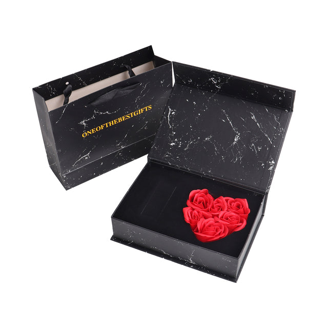 Soap flower rose gift box, gift-ready presentation