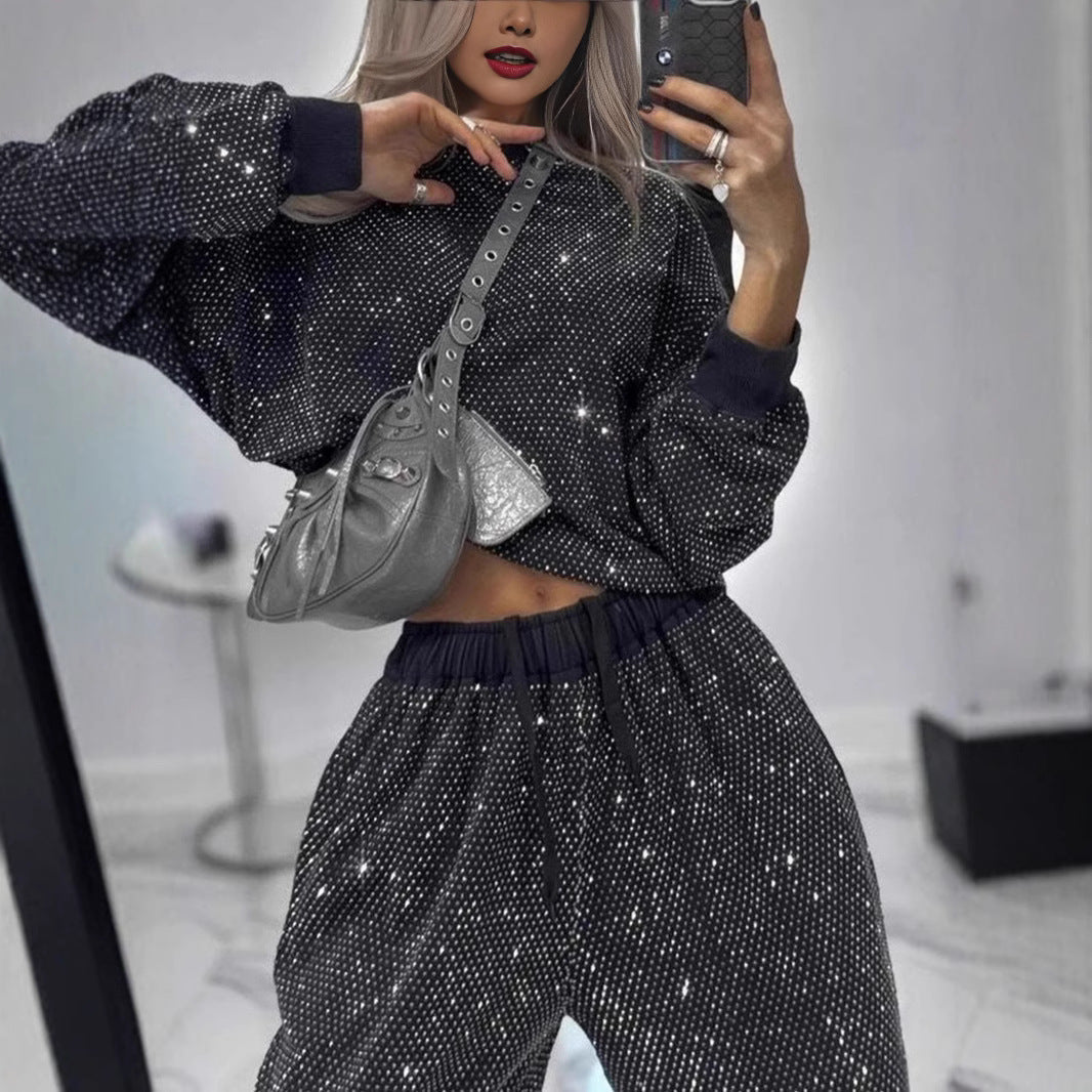 Women's autumn winter long sleeve round neck loose top - view 1