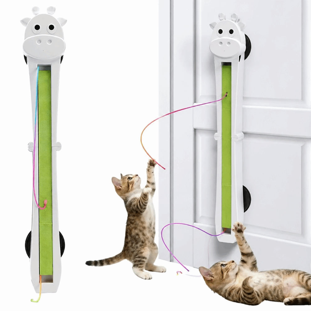 Wall-Mounted Electronic Cat Toy – Rechargeable Interactive Flying Rope - product photo 1 of 7