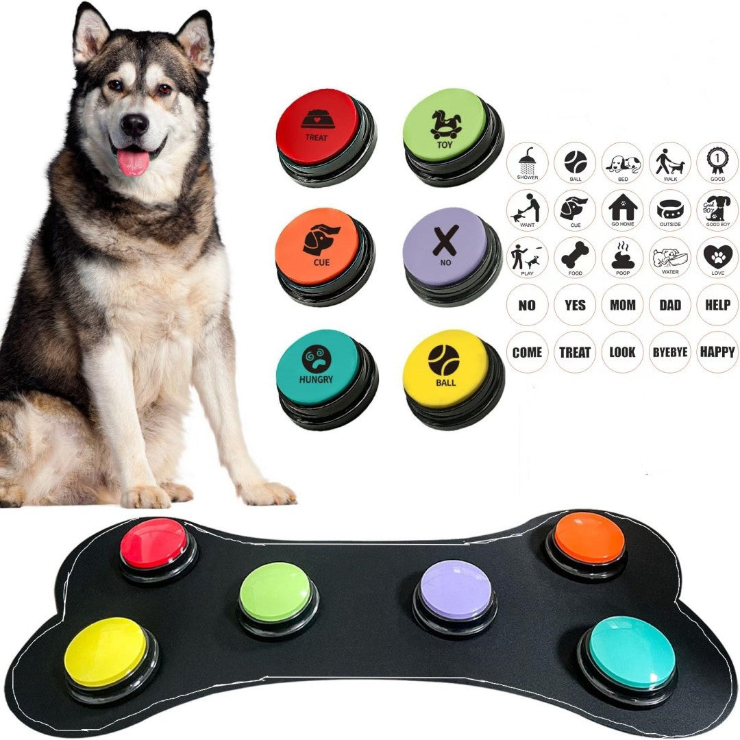 Dog Talking Buttons – 8-Piece Pet Communication Training Set – photo 3 of 5