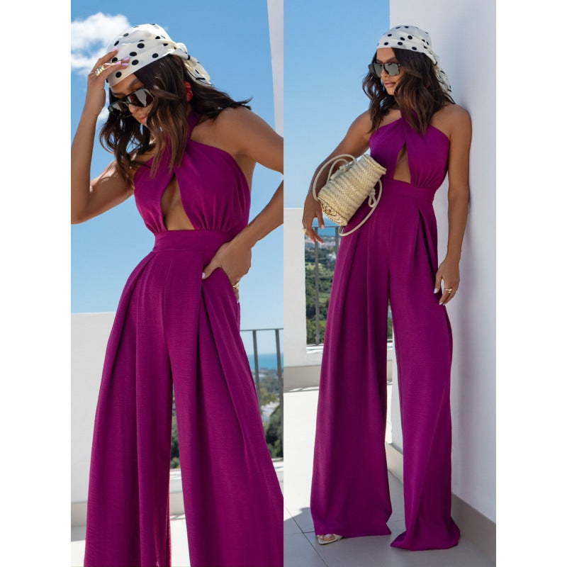 Halter-Neck Backless Jumpsuit - photo 3