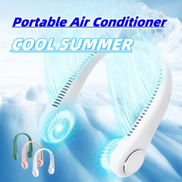 Rechargeable Bladeless Neck Fan – Hands-Free Portable USB Fan – photo 1 of 8
