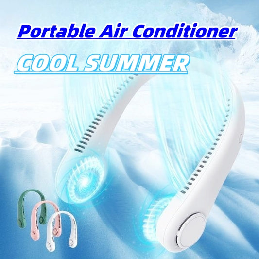 Rechargeable Bladeless Neck Fan – Hands-Free Portable USB Fan – photo 1 of 8