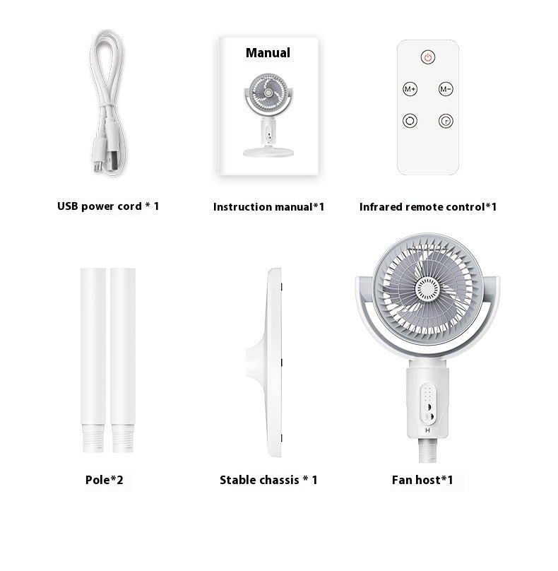 Bladeless Air Circulator Fan – Quiet 3D Oscillating Turbine, Remote Control - product photo 7 of 8
