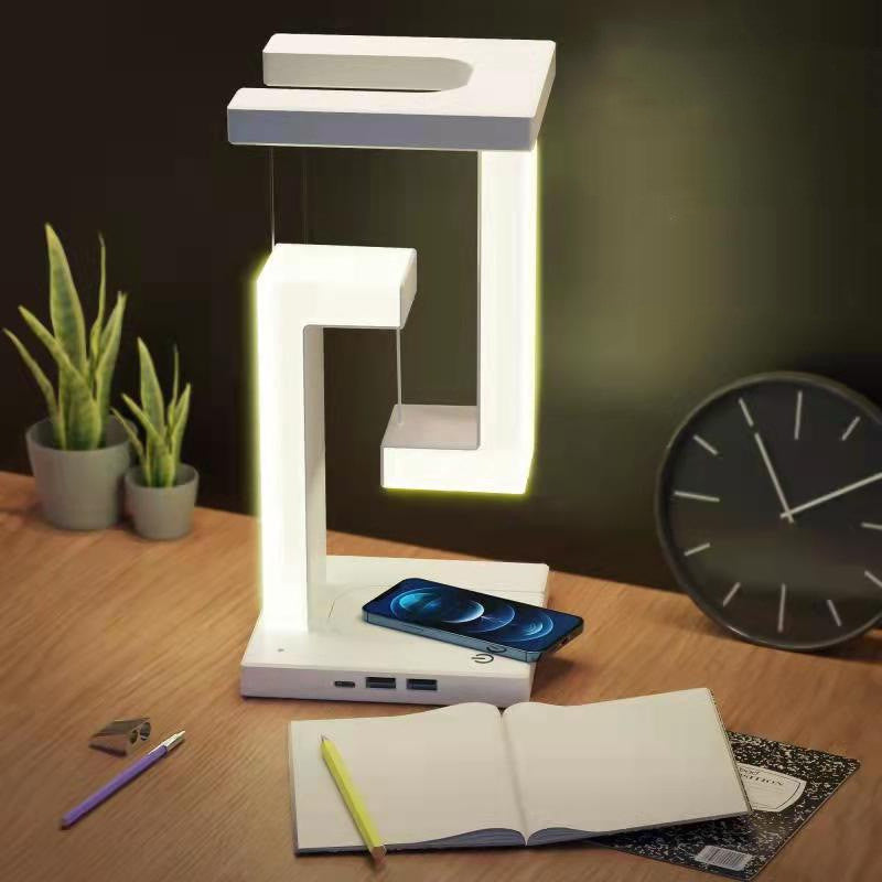 Floating Wireless Charging Night Lamp – Smartphone Charger & Table Light - product photo 1 of 8