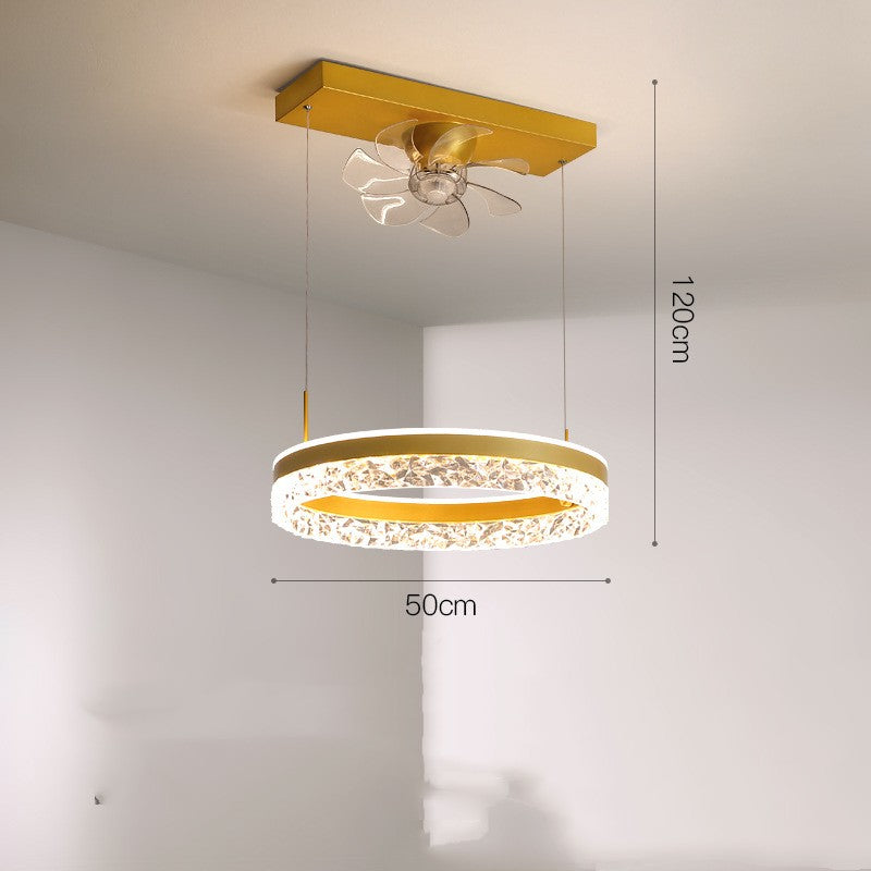 Invisible Ceiling Fan Light – Scandinavian Light Luxury Design - product photo 3 of 5