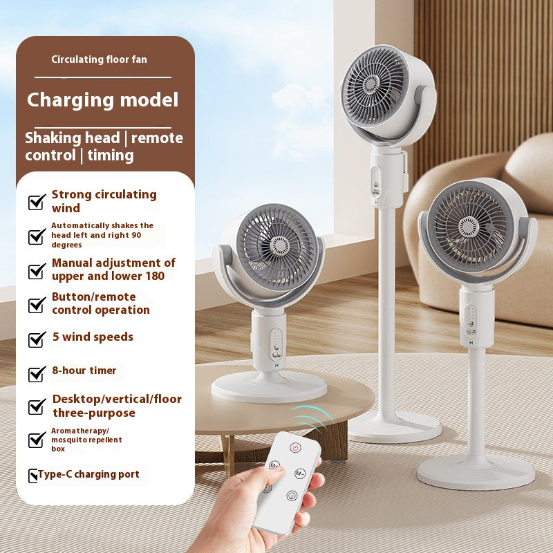 Bladeless Air Circulator Fan – Quiet 3D Oscillating Turbine, Remote Control - product photo 11 of 11