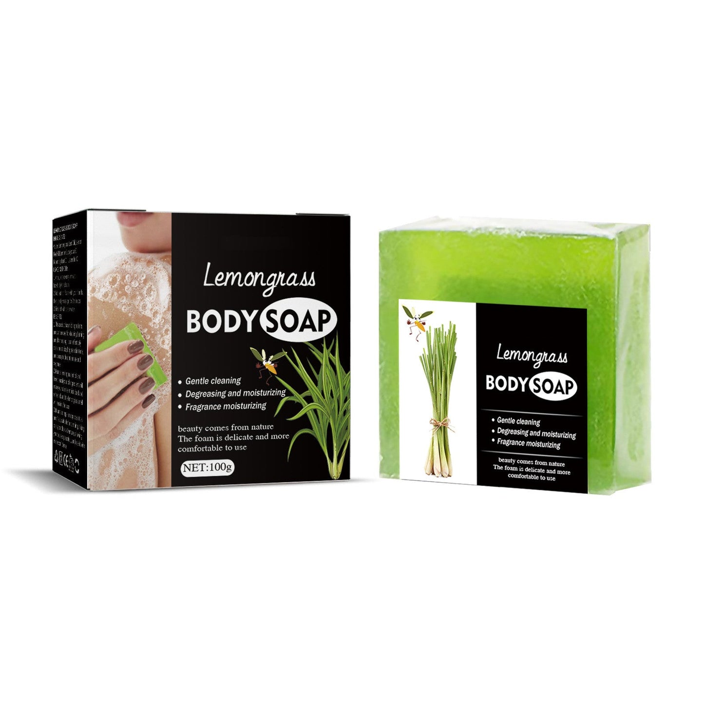Facial cleansing soap bar packaging