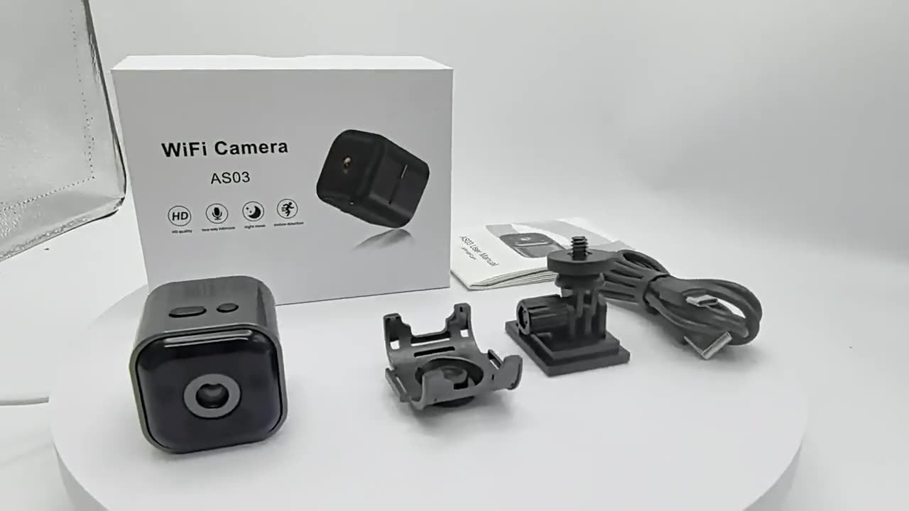 AS03 Smart WiFi Security Camera – 1080p HD Night Vision Home Monitoring - product photo 3 of 5