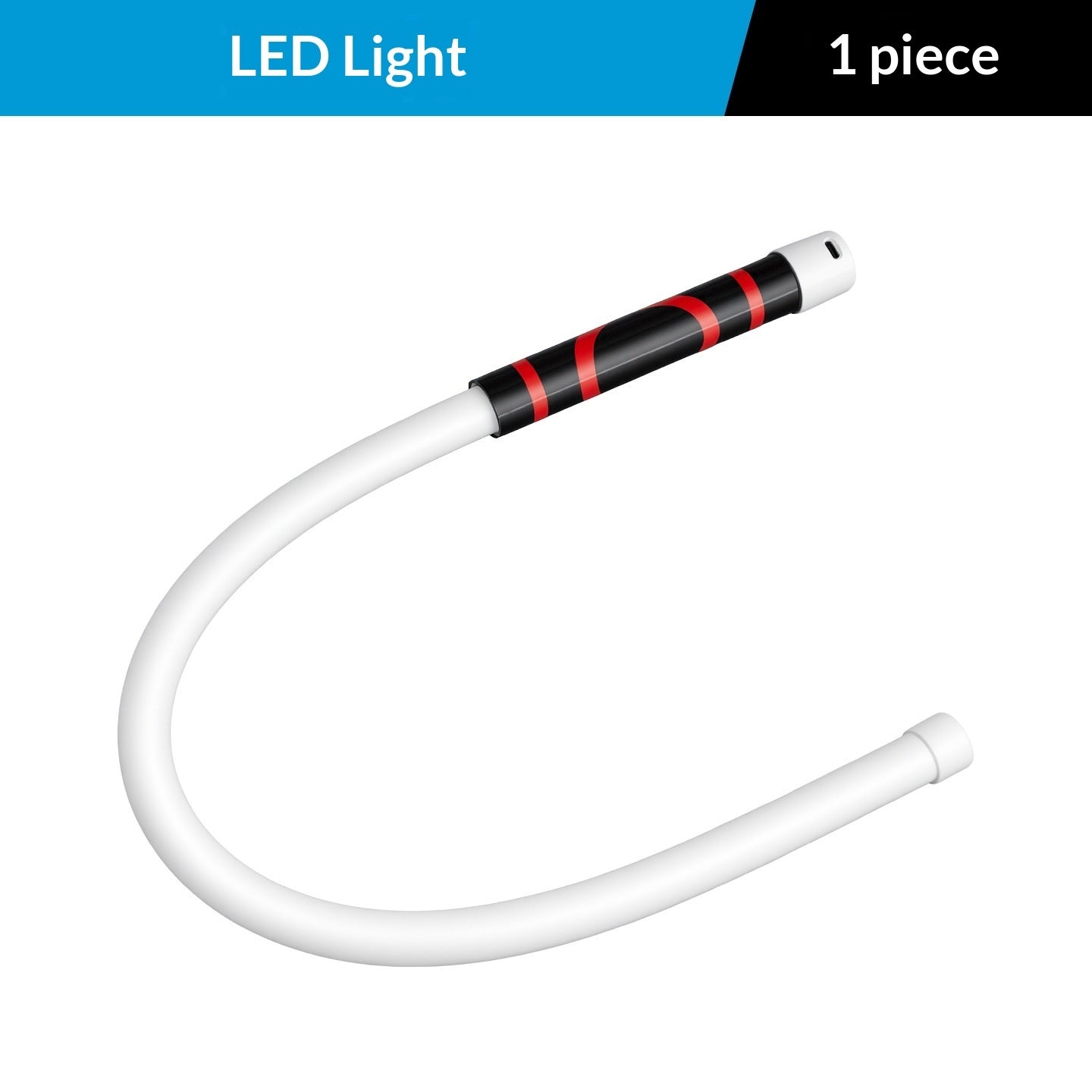 Flexible LED flashlight stick Type-C charging port