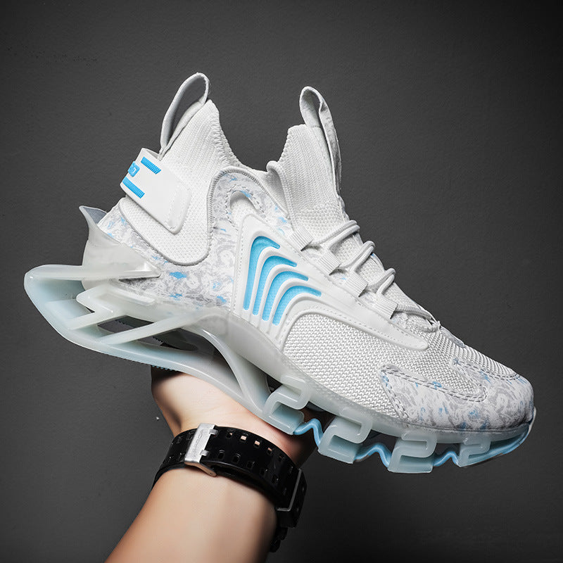 Men's athletic sneakers - lace-up detail